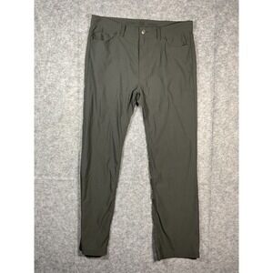 Prana Mens Pants Size 39x34 Cargo Outdoor Hiking Casual Gray Nylon Blend